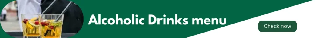 Banner Image of harvester menu UK represent  Alcoholic Drinks Menu