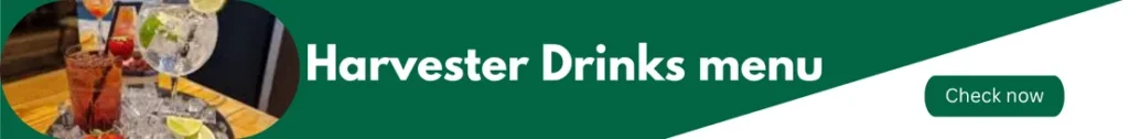 Banner Image of harvester menu uk represent Harvester Drinks menu