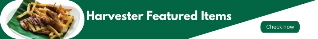Banner image of Harvester menu page represent Harvester Featured Items