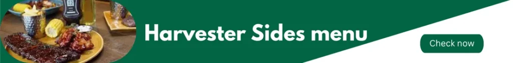 Banner image of Harvester Menu UK Represent Harvester sides Menu