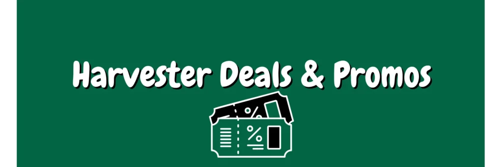 Home Page Gallery Image Shows Harvester Deals and Promos