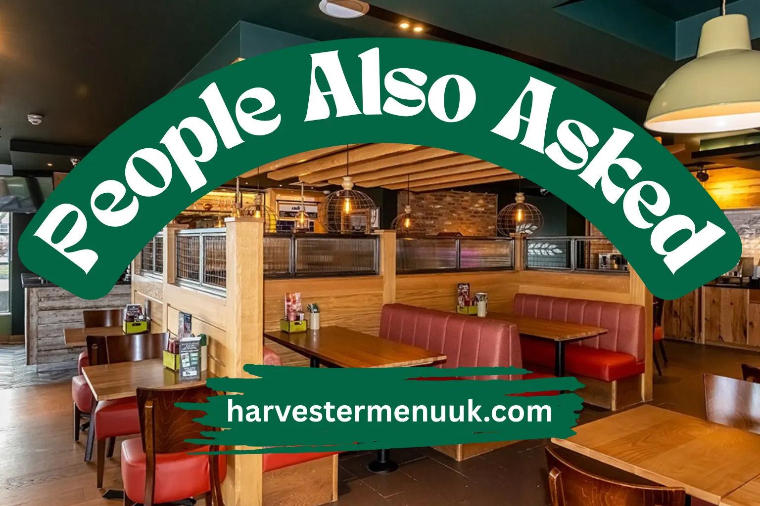 People Also Asked page image with Harvester UK indoor Background image