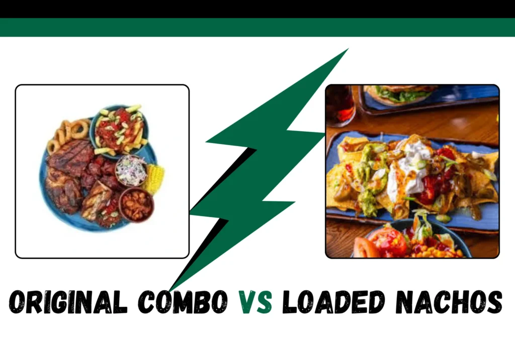 Harvester Menu UK Comparison Image Original Combo vs Loaded Nachos