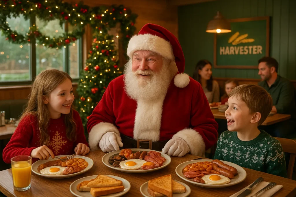 Breakfast at Harvester with Santa Booking and Cost_ Blog image harvester menu uk