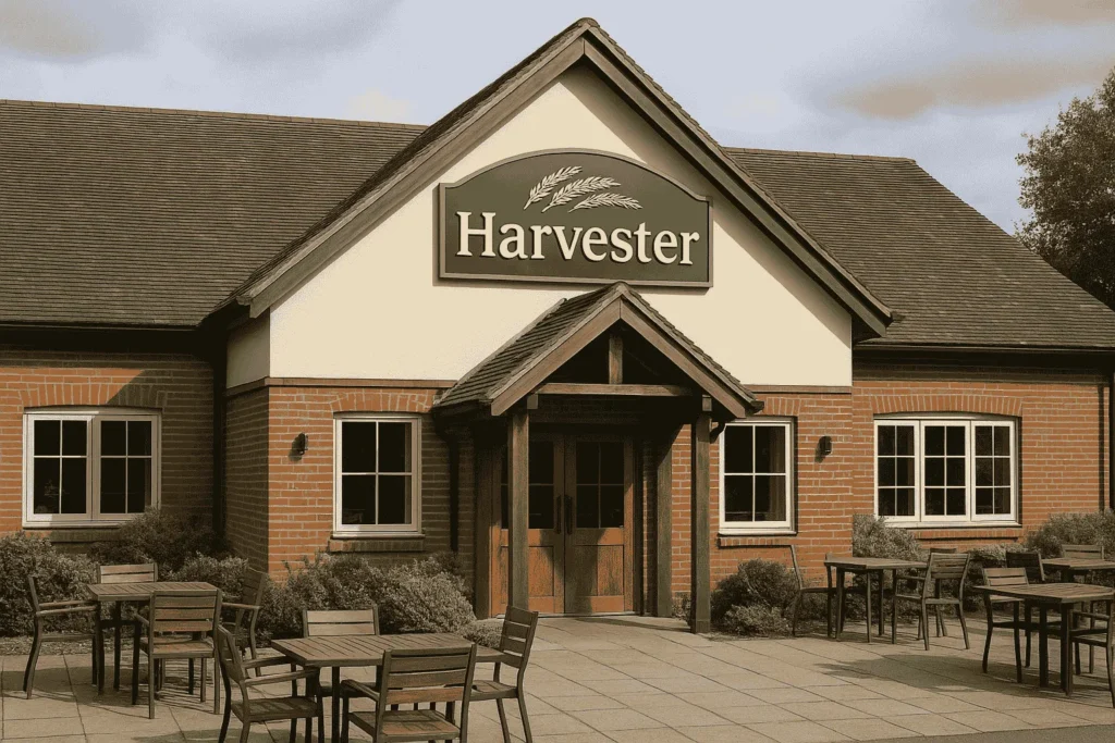 An Harvester Branch Image shows Expansion Across the UK