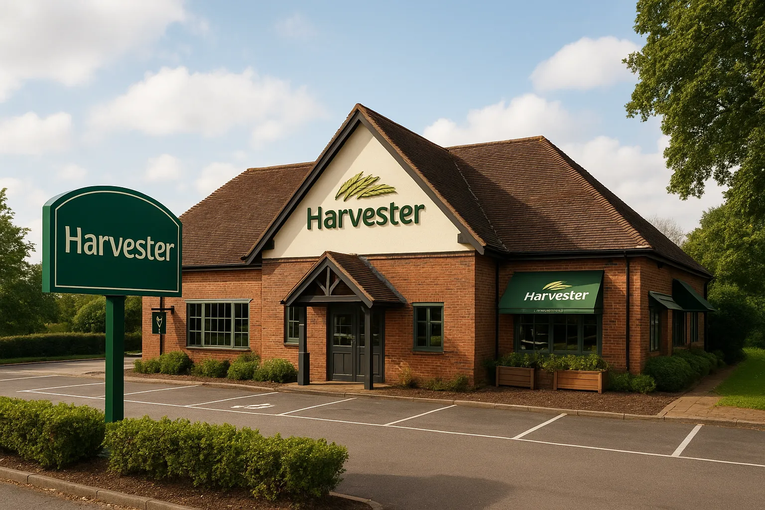 An image of Harvester Restaurant in UK A Great Value Family Restaurant
