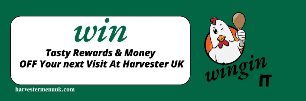 Homepage Feature Gallery Image Promotion at harvester menu uk