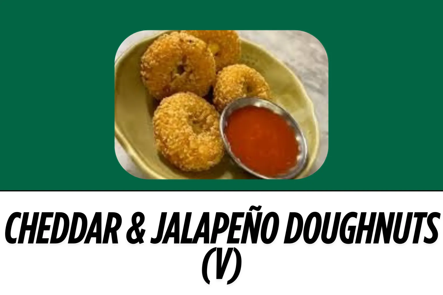 An image of Harvester Cheddar & Jalapeño Doughnuts (V)