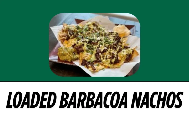 An Image of Harvester Loaded Barbacoa Nachos with Text